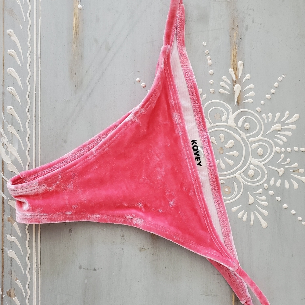 Kovey Swim Crushed Velvet Bikini Bottoms
